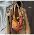 Knit Canvas Tote Bag