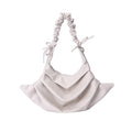 Minimalist Ruched Handle PU Shoulder Bag