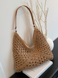 Woven Straw Shoulder Bag