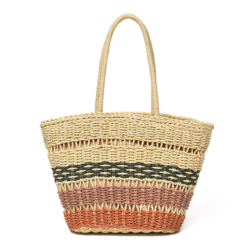 Woven Straw Tote Bag