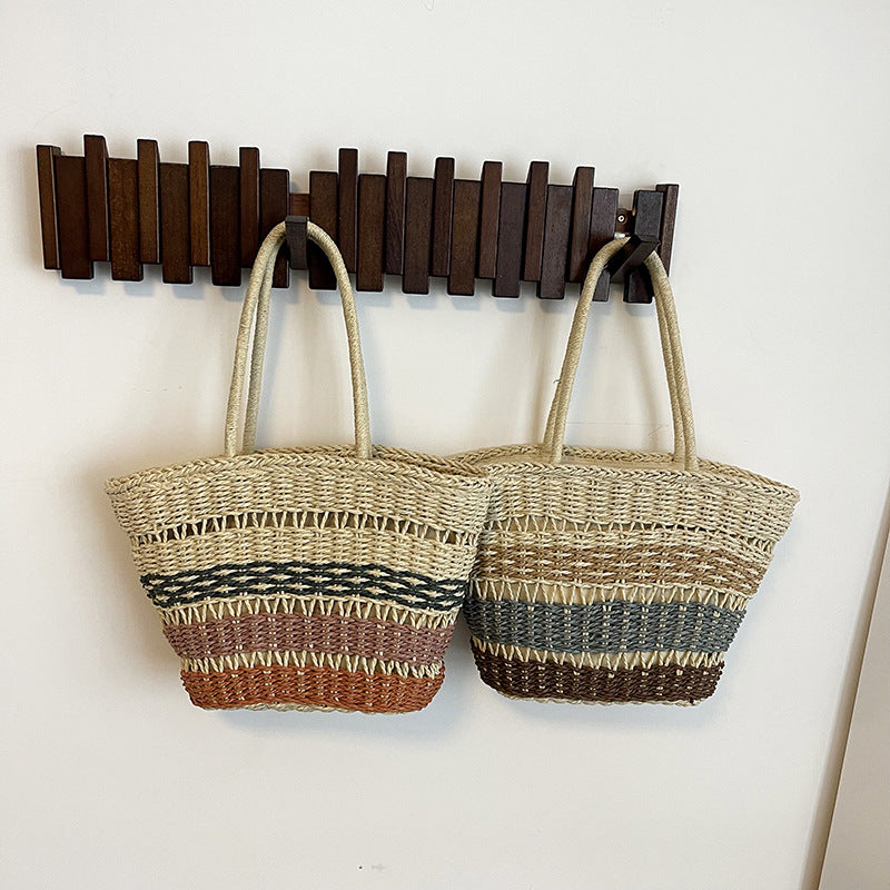 Woven Straw Tote Bag