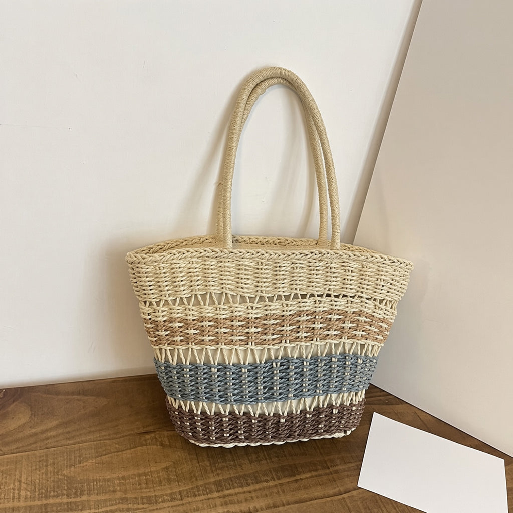 Woven Straw Tote Bag