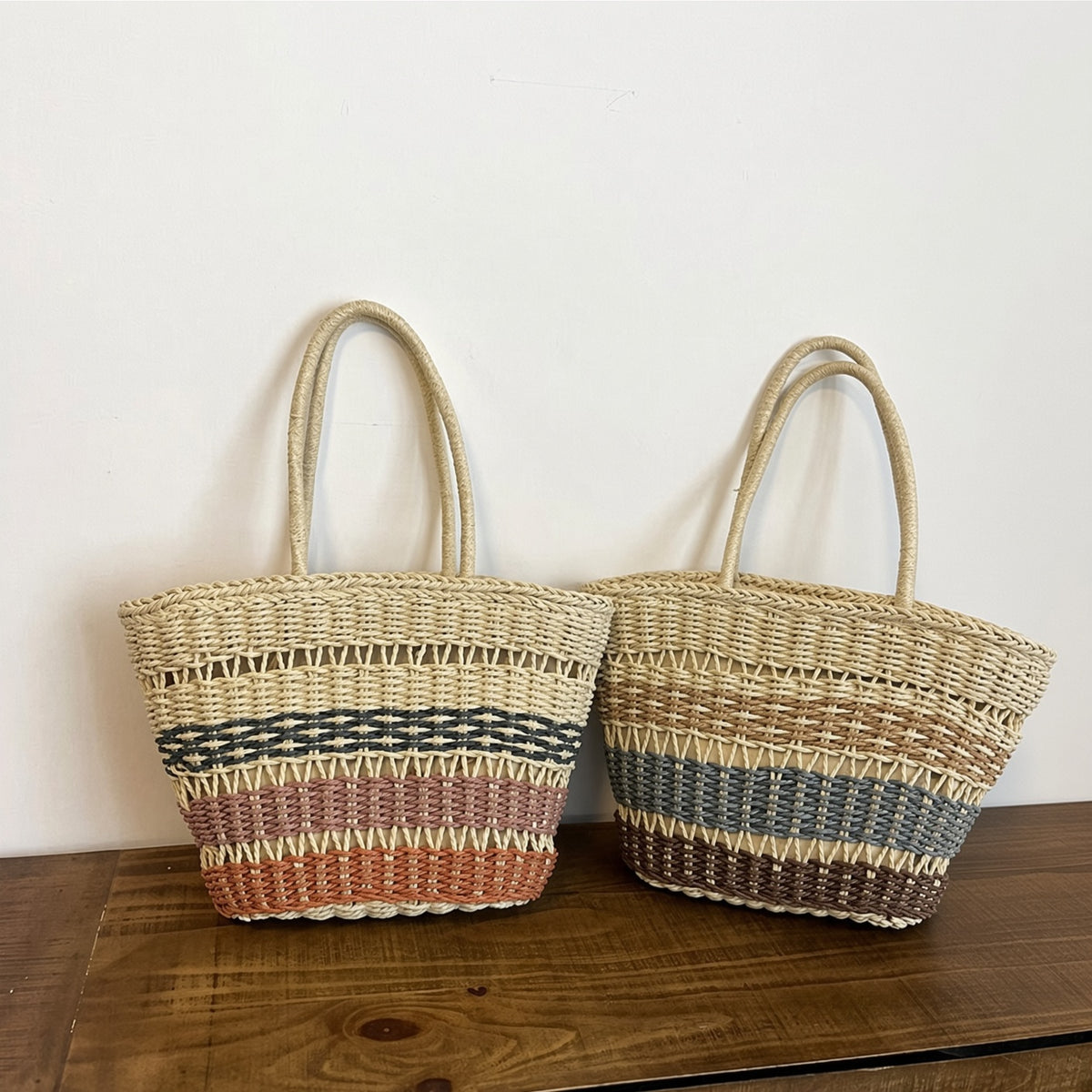 Woven Straw Tote Bag